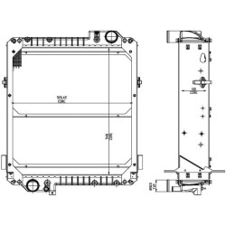 Massey Ferguson 7485 3781114M1N radiatorius