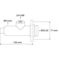 Massey Ferguson 8110 VPJ7615 pagrindinis sankabos cilindras