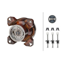 Massey Ferguson 8650 1K0008191011 Halogeninis priekinis žibintas, apvalus, 12V, skaidrus, Ø 90 mm, Hella