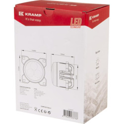 Massey Ferguson 8732S Sn.HB193071-999999 Datatronic 5 LA10447 Darbinis žibintas LED, 42W, 4200lm, apvalus, Kramp