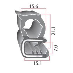 Massey Ferguson 265 CA5012 stiklo guma