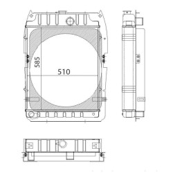 Massey Ferguson 396 3614476M91N radiatorius