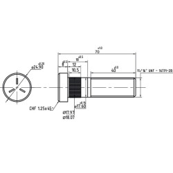 Massey Ferguson 350 847416M1N Rato varžtas