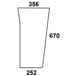 Massey Ferguson 352 D6902 priekinis stiklas apačioje, kairėje