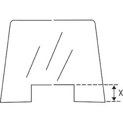 Massey Ferguson 360 D6900 priekinis stiklas