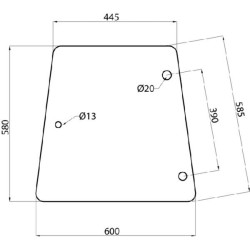 Massey Ferguson 362 D6904 Šoninis langas