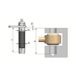 Case - IH Maxxum 110CVX – Engine Tier 4A, 7/13-12/15 1000241EXB Prailginimo varžtas Ø25/20x100mm Rankovė Ø25/20mm Aklina anga