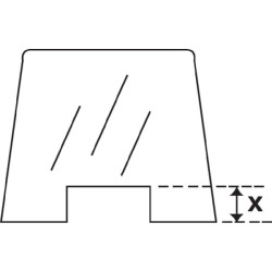 Massey Ferguson 365 D6901 priekinis stiklas