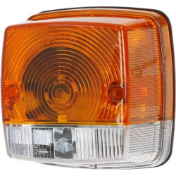 Massey Ferguson 375 2BE003014251 Posūkio ir padėties apšvietimas 21W, kvadratinis, 12V, gintarinis/skaidrus, užsukamas, 84x84mm,