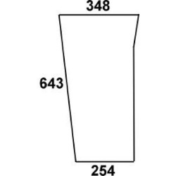 Massey Ferguson 398 3901104M1N apatinis priekinis stiklas