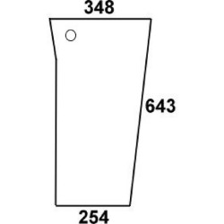 Massey Ferguson 399 3901105M1N apatinis priekinis stiklas