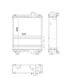 Case - IH Maxxum 100 87306757N radiatorius