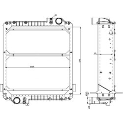 Massey Ferguson 575 3808158M3N radiatorius