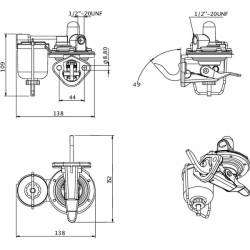 Massey Ferguson 65 2641A065KR degalų siurblys Perkins
