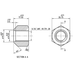 Massey Ferguson 135 180004M1N rato veržlė