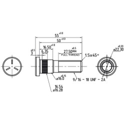 Massey Ferguson 148 185400M1N Rato varžtas NH