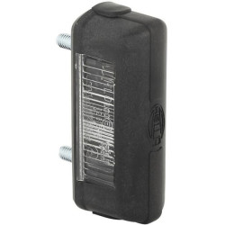 Massey Ferguson 168 2KA001389101 Valstybinio numerio apšvietimas 5W, stačiakampis, 12/24V, baltas, užsukamas, 80x31mm, ašmenų gn