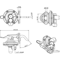 Massey Ferguson 1004 2641336KR Kuro siurblys Perkins