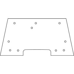 Massey Ferguson 4225 D6933 priekinio stiklo viršus