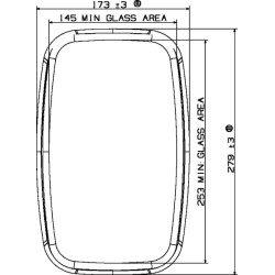 Massey Ferguson 4260 7112020B veidrodinė galvutė 265x155 450R