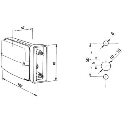 Massey Ferguson 4270 03213000 Krypties ir padėties apšvietimas RH Halogeninis, priekinis, stačiakampis, 12V, gintaro spalvos/ska