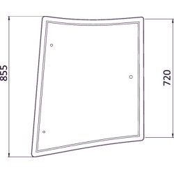 Massey Ferguson 6245 3902131M1N galinis šoninis langas RH
