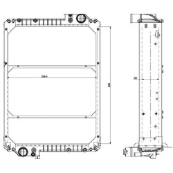 Massey Ferguson 6245 3785214M2N radiatorius