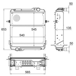Massey Ferguson 6270 3781116M1N radiatorius