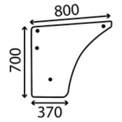 New Holland 4030 9966368N Lango stiklas