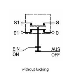 New Holland TB90 11245270PN Stumdomas jungiklis, diferencialo užraktas, apvalus, geltonas
