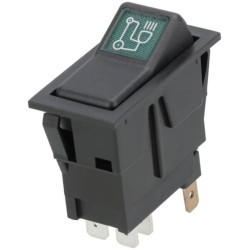 New Holland T5.115 W/CabSW10050KR svirties jungiklis, I-0, išjungtas, 12V, 4 kontaktų, pagalbinis priekinis žibintas