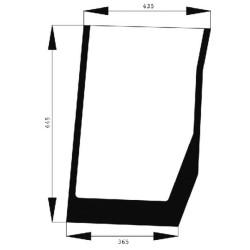 New Holland TS135A Plus 82030485N Windscreen lower