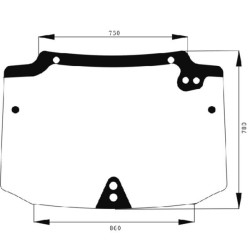 New Holland T4040 Deluxe D6868 Rear window upper