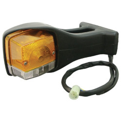 New Holland T4040 Deluxe 03435000 Direction and position light RH Halogen, front, square, amber/transparent, bolt on, 190x AMP p