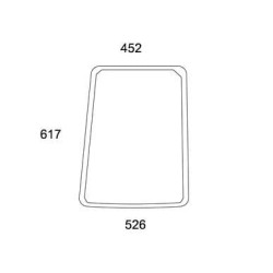 New Holland T4.75 84266109N Side window