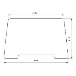 New Holland T6040 Elite 87304257N Front window upper