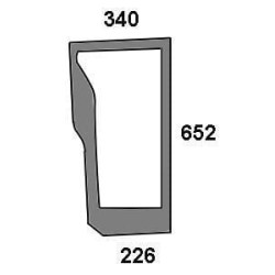 New Holland TL90A 47125738N Front window lower