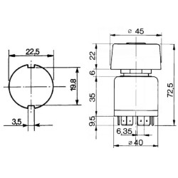 New Holland TN60A 23108000 Light switch