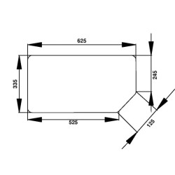New Holland TN85DA D6869 Rear window lower