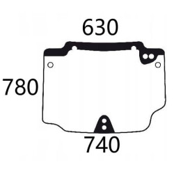 New Holland TN70F 5196371N Rear window upper