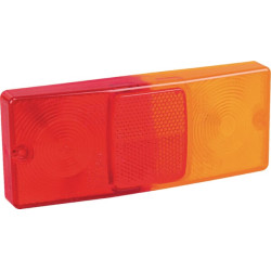 New Holland TN55S 02728210 Light lens, red/amber, rectangular 160x67x30mm rear/left Cobo