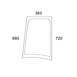 New Holland TN75SA 47130822N Side window