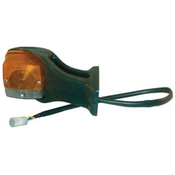 New Holland TN85SA 03413000 Direction and position light RH Halogen, front, square, amber/transparent, bolt on, 190x AMP plug, C