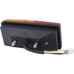New Holland TN95VA 02752000 Rear light rectangular, red/amber, bolt on, 160x67mm AMP plug, Cobo