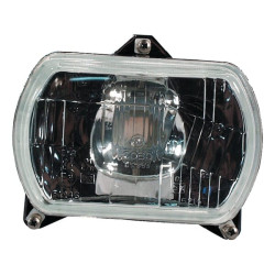 New Holland TN95VA 05389000 Headlight insert Halogen, rectangular, transparent, 155x65x155mm, Cobo