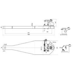 New Holland 8670 009605801A02 Carry plate K80