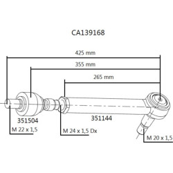 New Holland T7510 CI139168 Track rod