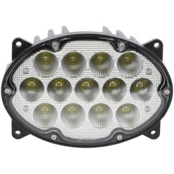 New Holland T8020 LA10559 Work light LED, 65W, 5200lm, oval, 10/30V, 161x110x90mm, wide flood, 13 LED's, H4, high/low beam, Kram