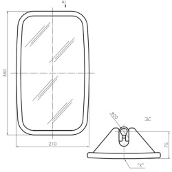 New Holland 4635 CA5790025 Mirror