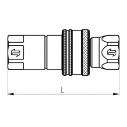 New Holland 6635 NV1212SAEM Quick release coupling male 1/2" - 12.5 - 3/4 UNF